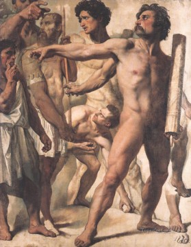 ジャン・オーギュスト・ドミニク・アングル Painting - ジャン・オーギュスト・ドミニク・アングルのヌード「聖シンフォリアンの殉教」のための習作